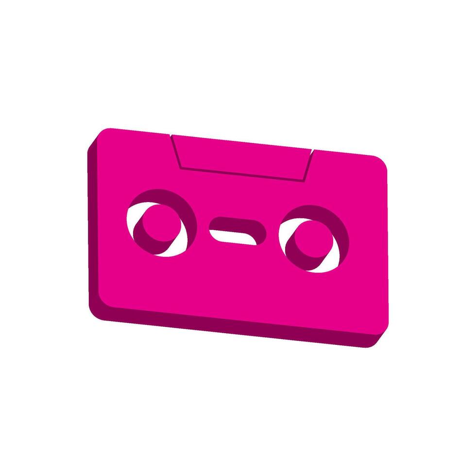 Cassette logo design vector