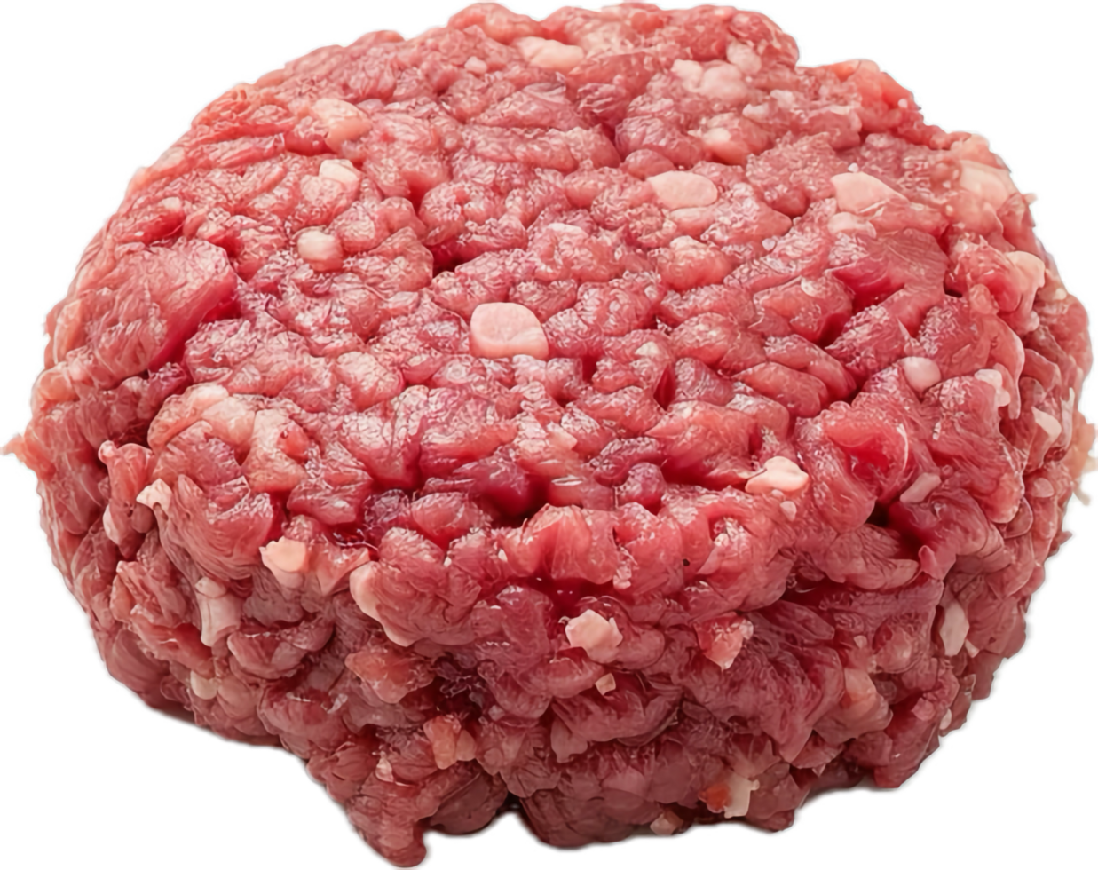 Raw Ground Beef Patty Close-Up. png