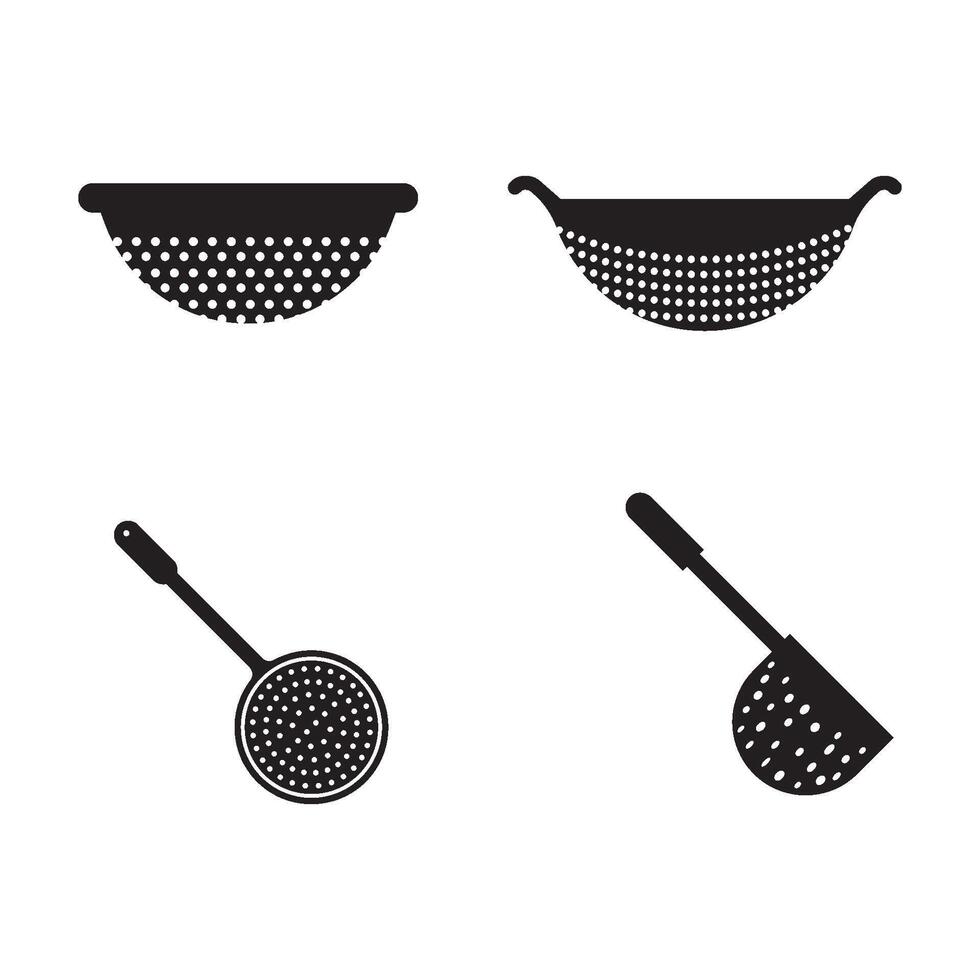 Colander symbol icon vector