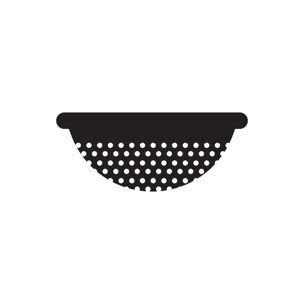 Colander symbol icon vector