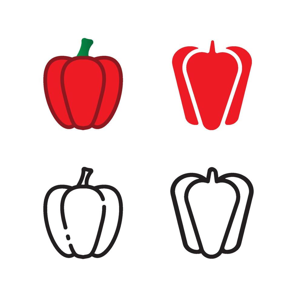 Paprika icon design vector