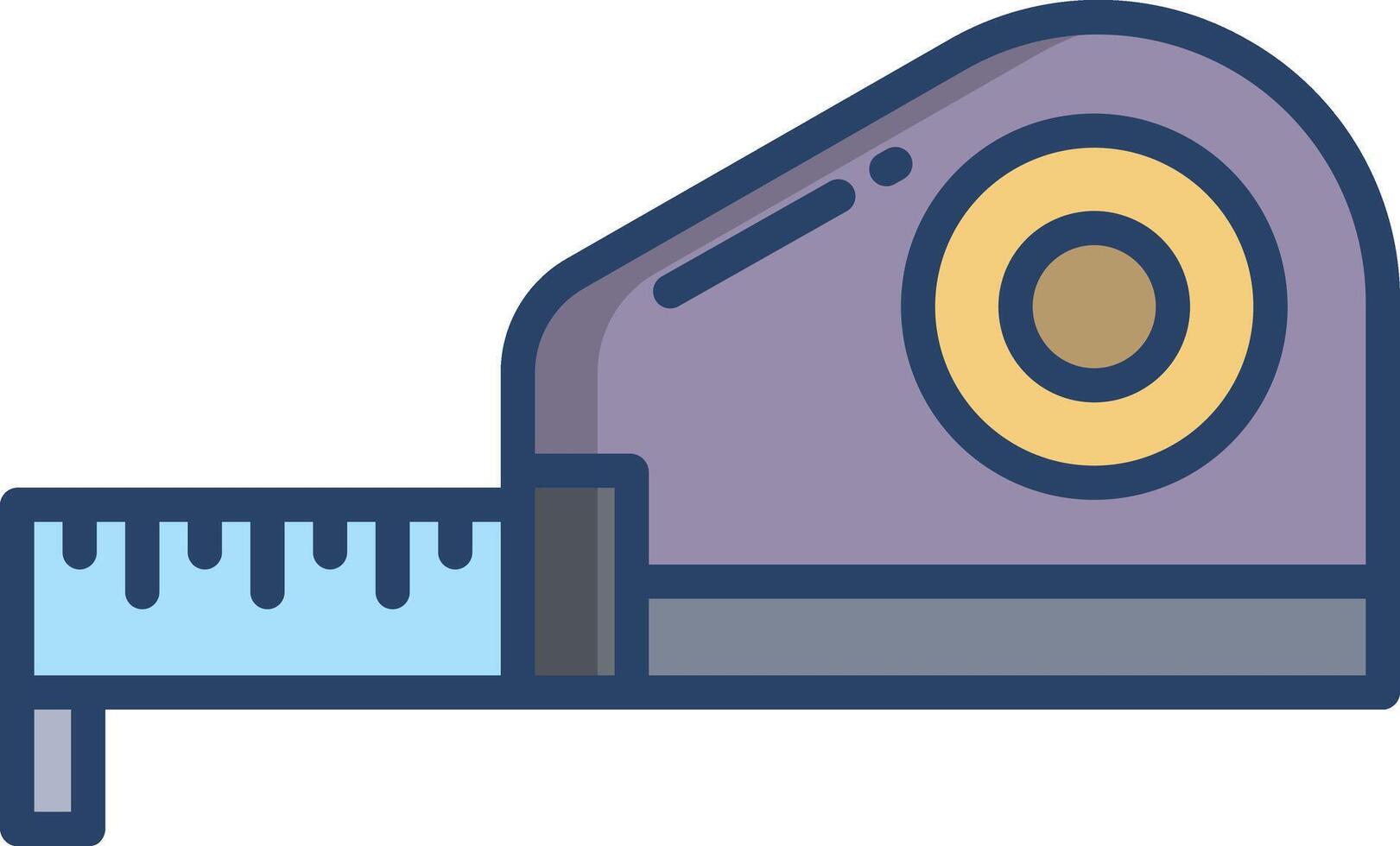 Measurement Tape linear color illustration vector
