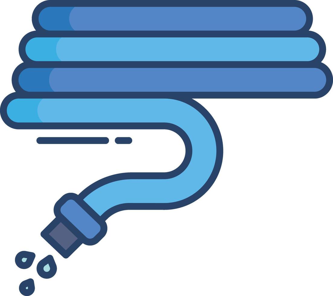 pipe linear color illustration vector