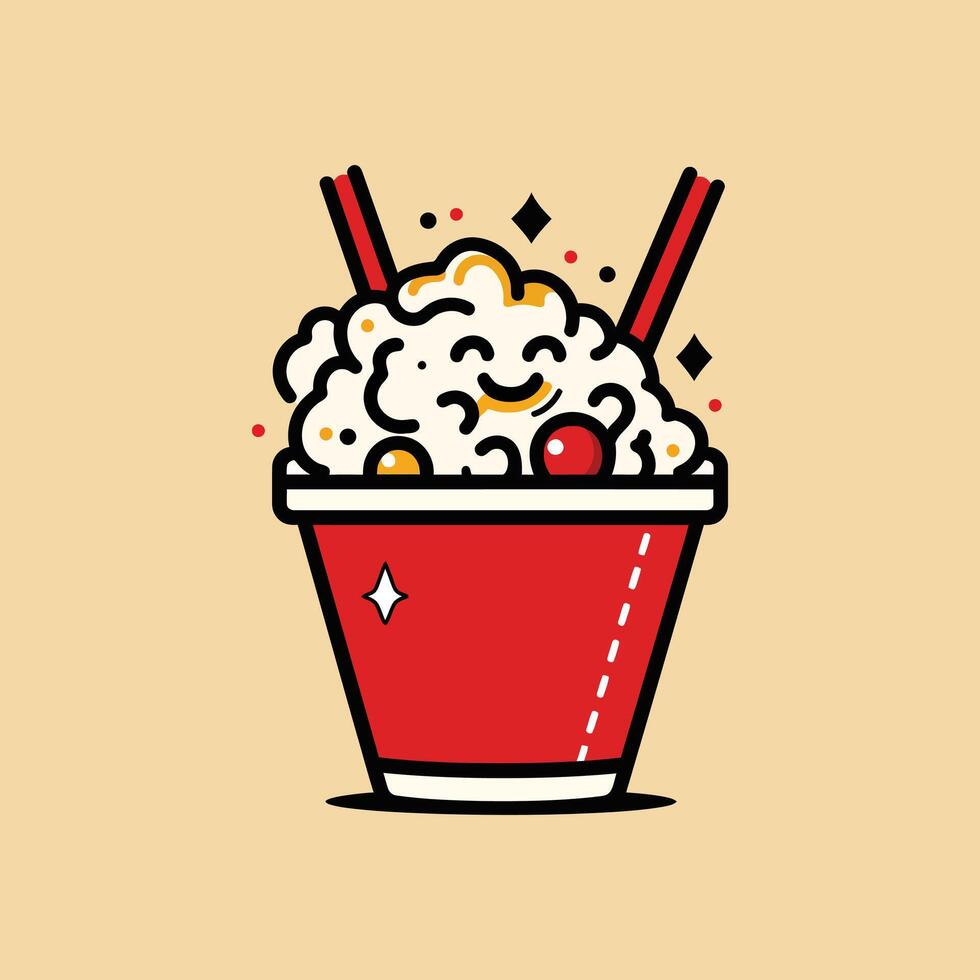 Japanese Ramen Noodle mascot design vector