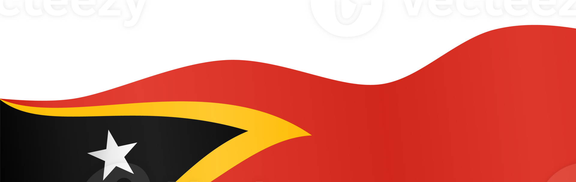Timor Leste flag wave png