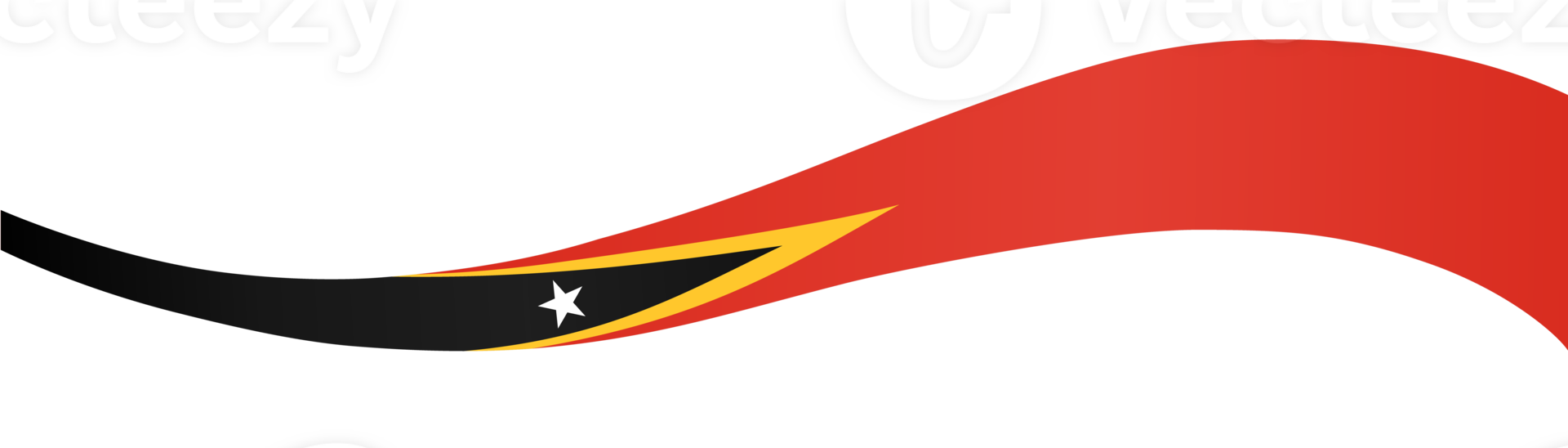 Timor Leste flag wave png