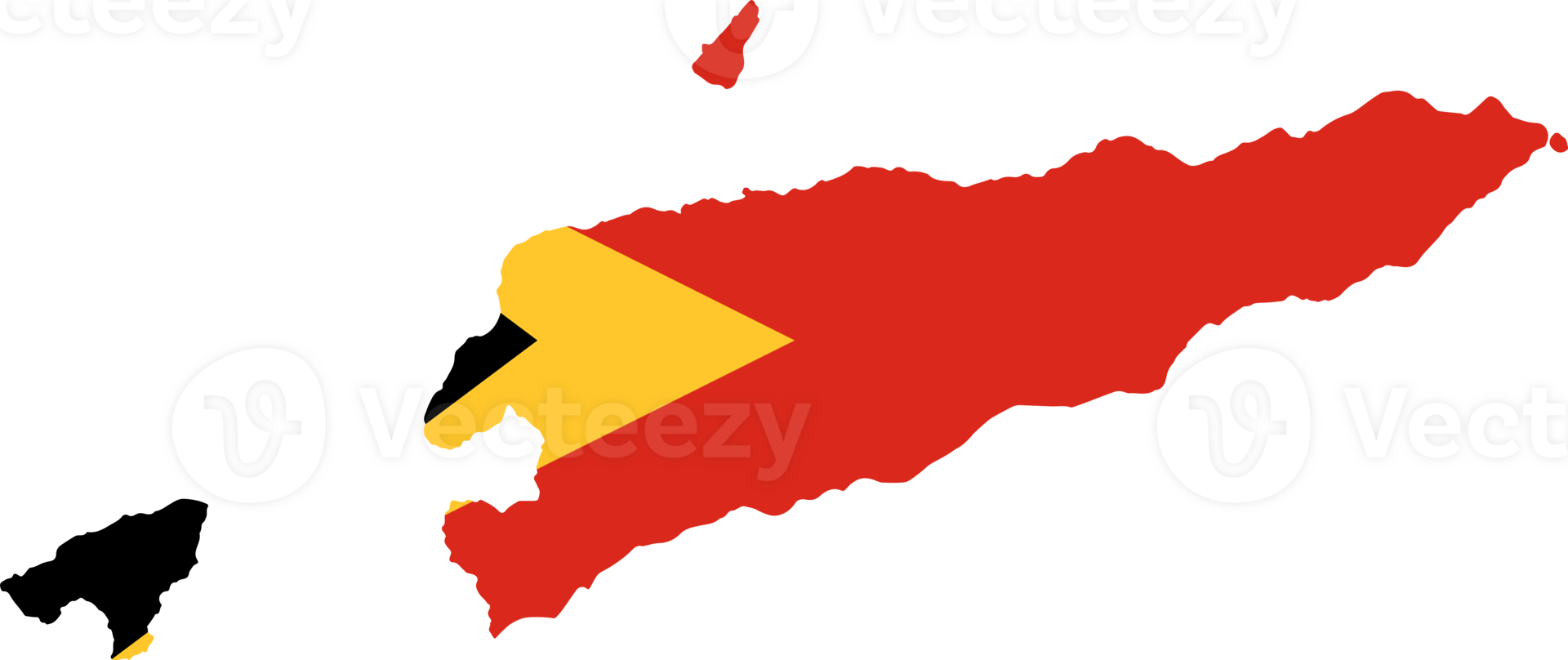 Timor Leste map flag png