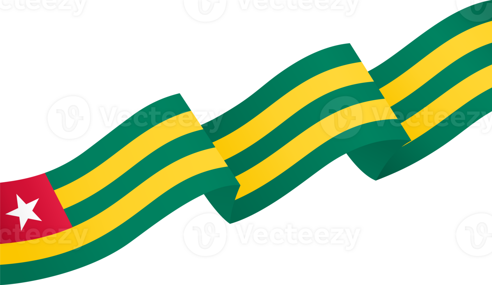 Togo flag wave png