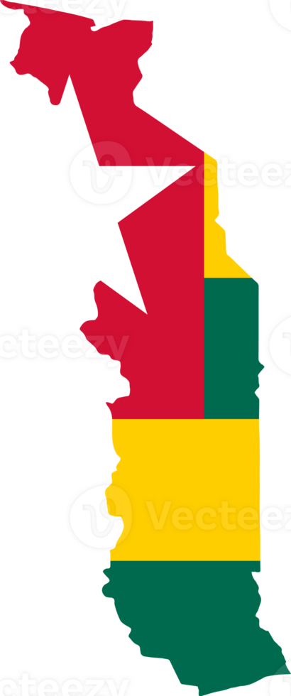 Togo map flag png