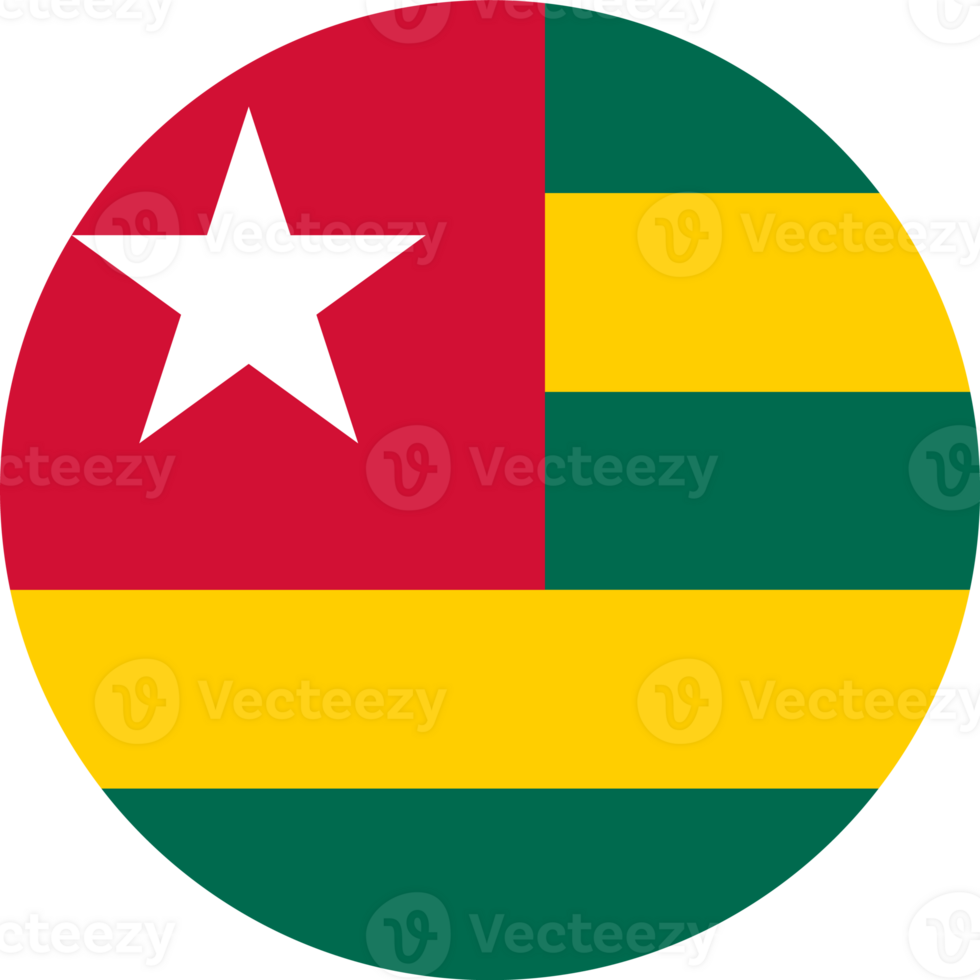 Togo flag button png