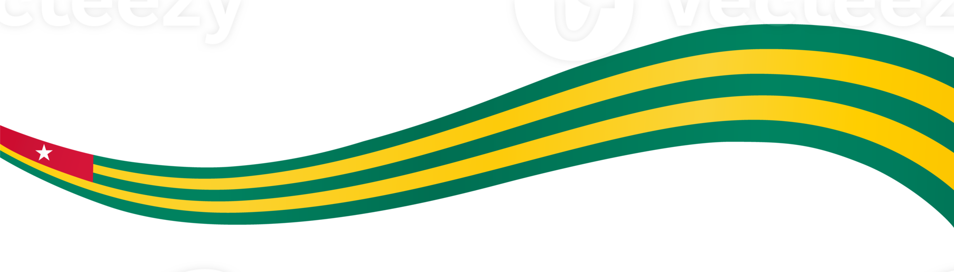 Togo flag wave png