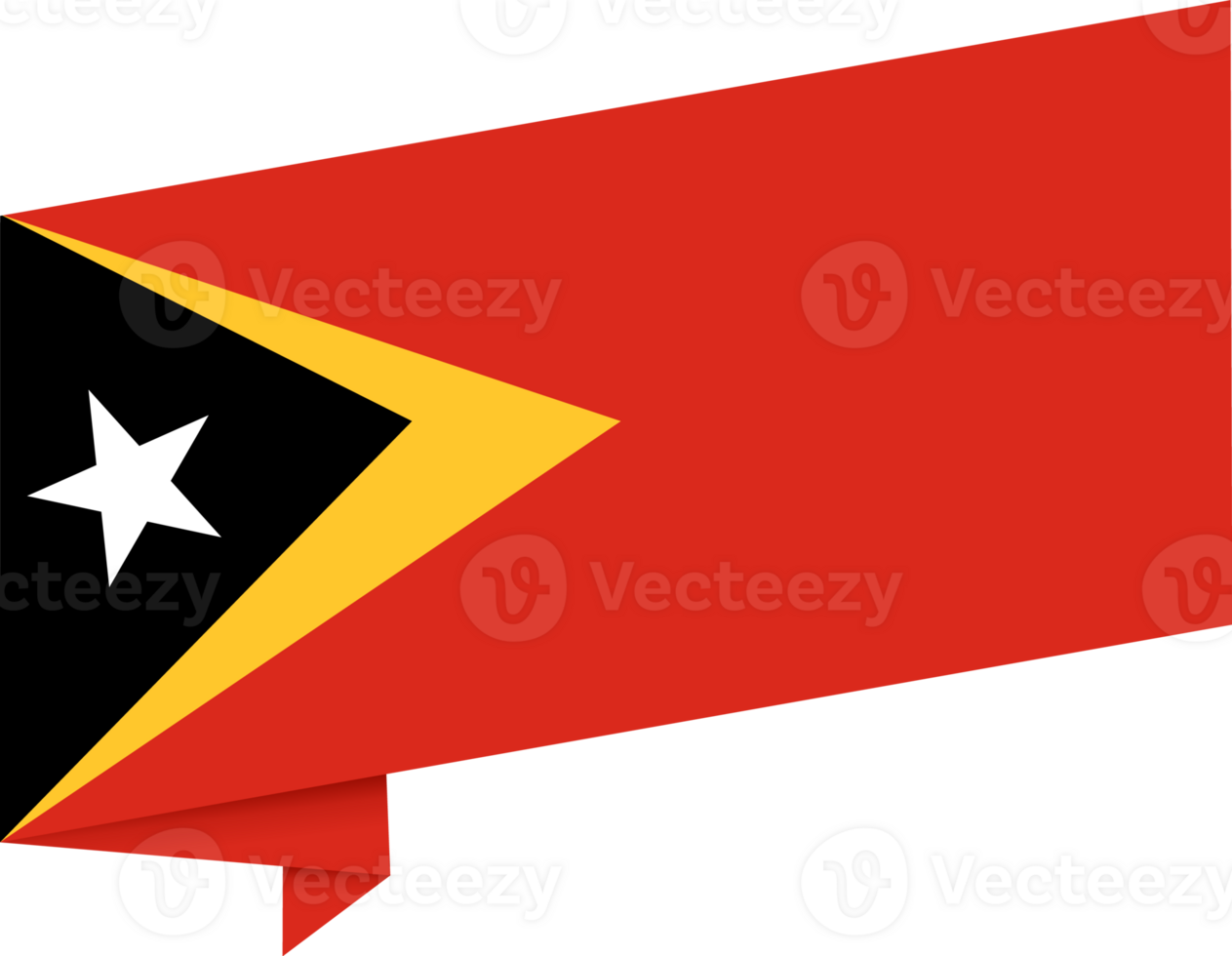 Timor Leste flag wave png