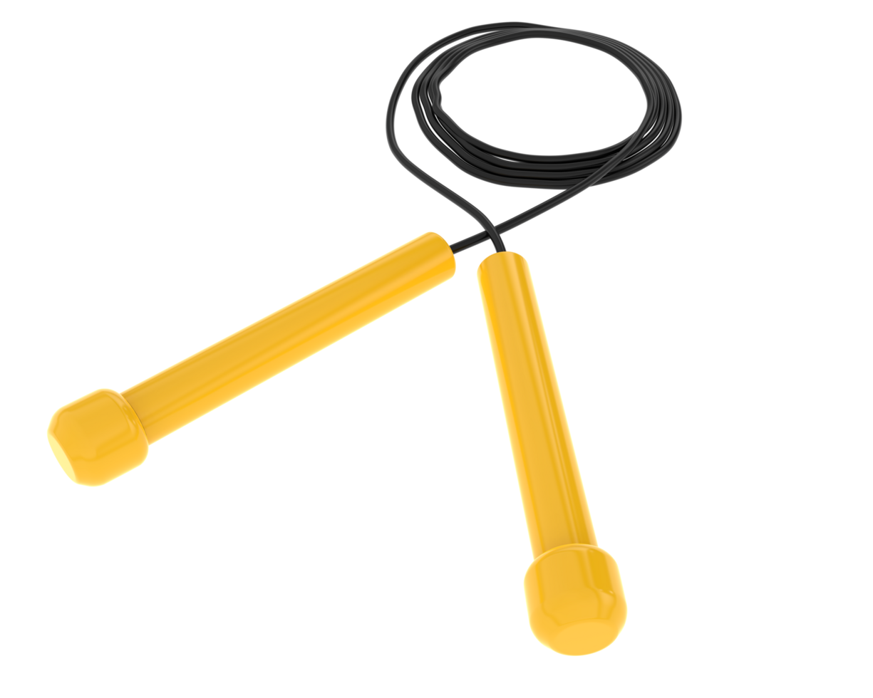 Jump rope isolated on background. 3d rendering - illustration png