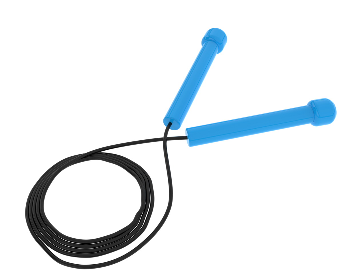 Jump rope isolated on background. 3d rendering - illustration png