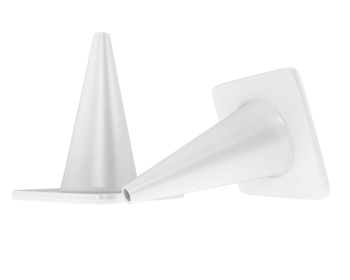 Traffic cone isolated on background. 3d rendering - illustration png