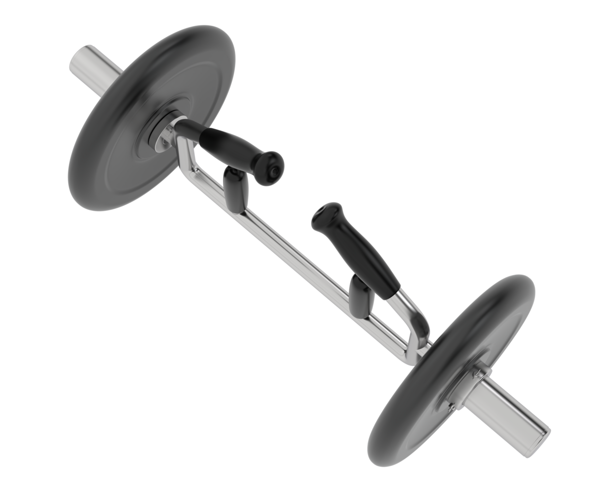 Dumbbell isolated on background. 3d rendering - illustration png