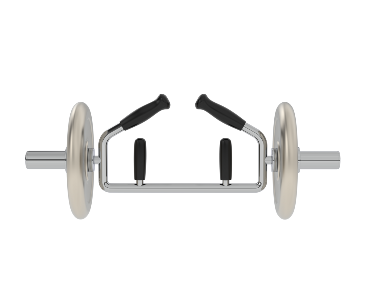 Dumbbell isolated on background. 3d rendering - illustration png