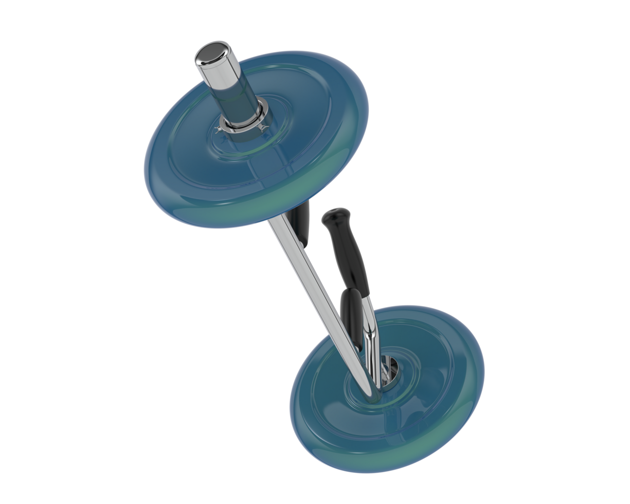 Dumbbell isolated on background. 3d rendering - illustration png