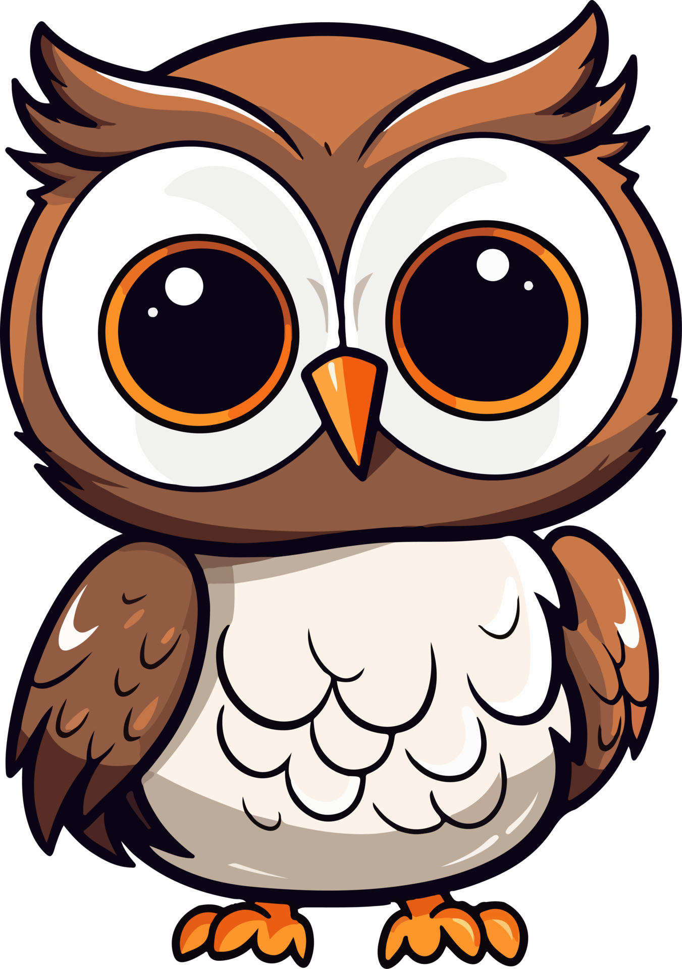 Cute owl clipart design illustration 46339650 PNG