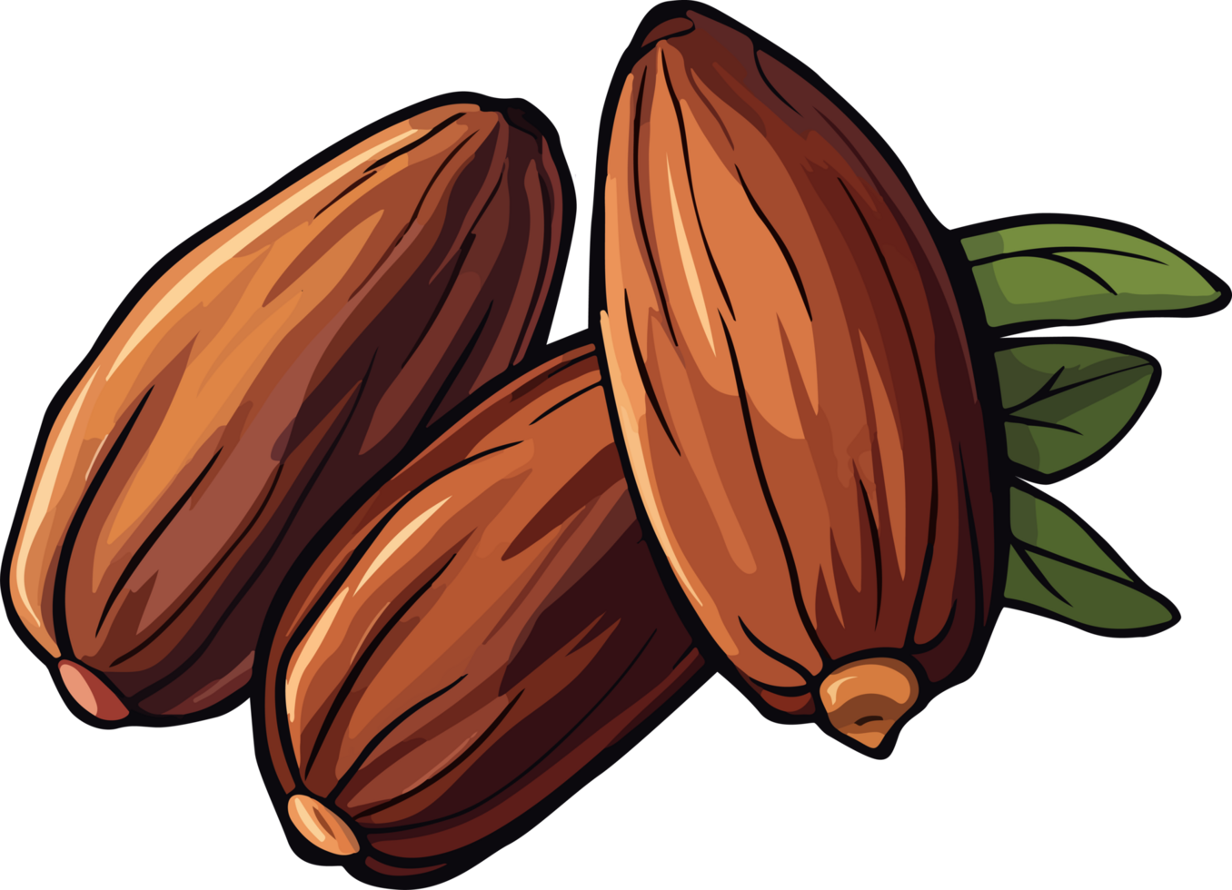 Dried dates clipart design i llustration png