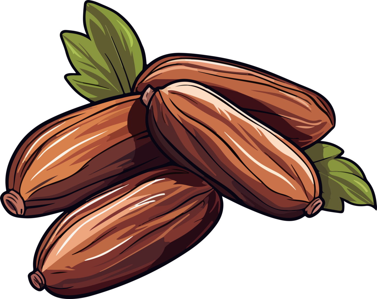 Dried dates clipart design i llustration png