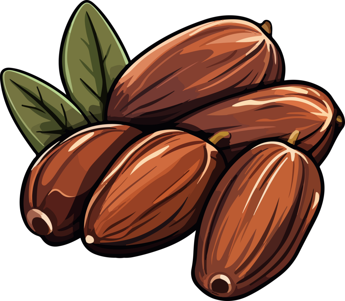 Dried dates clipart design i llustration png