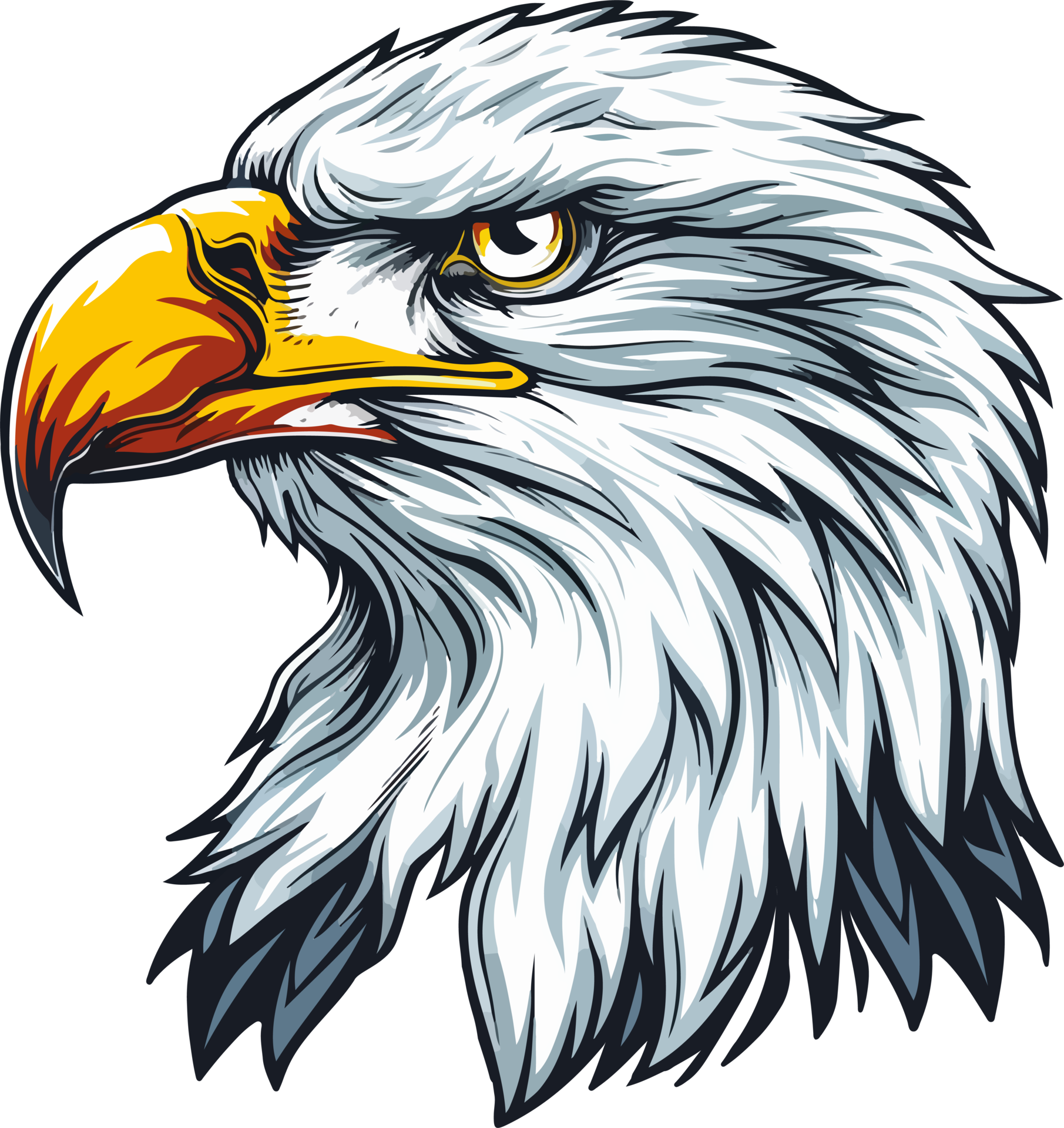 Eagle head clipart design illustration 46340250 PNG