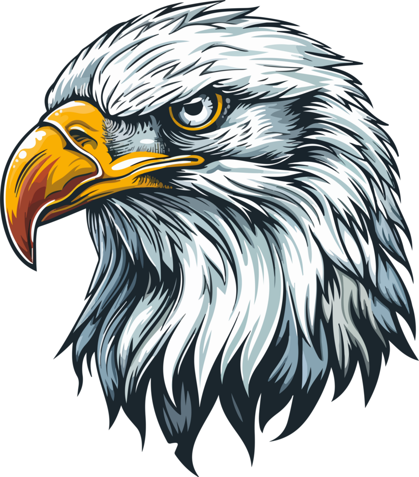 Eagle head clipart design illustration png