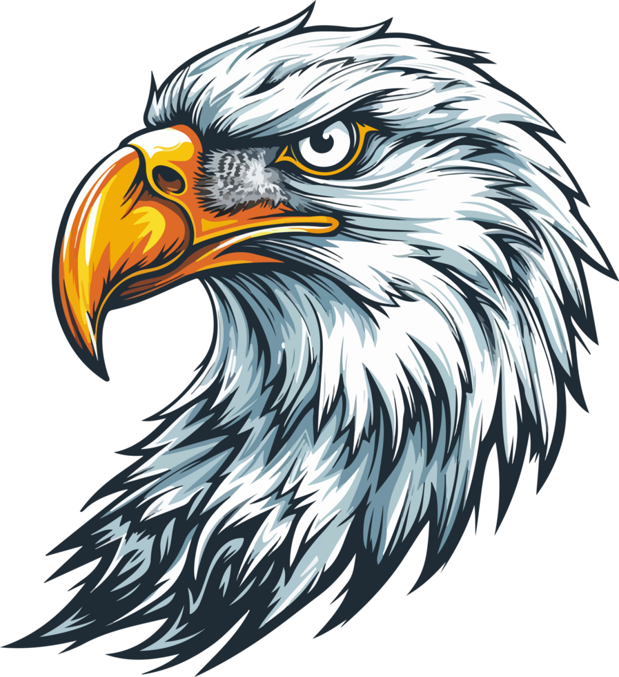 Eagle head clipart design illustration png
