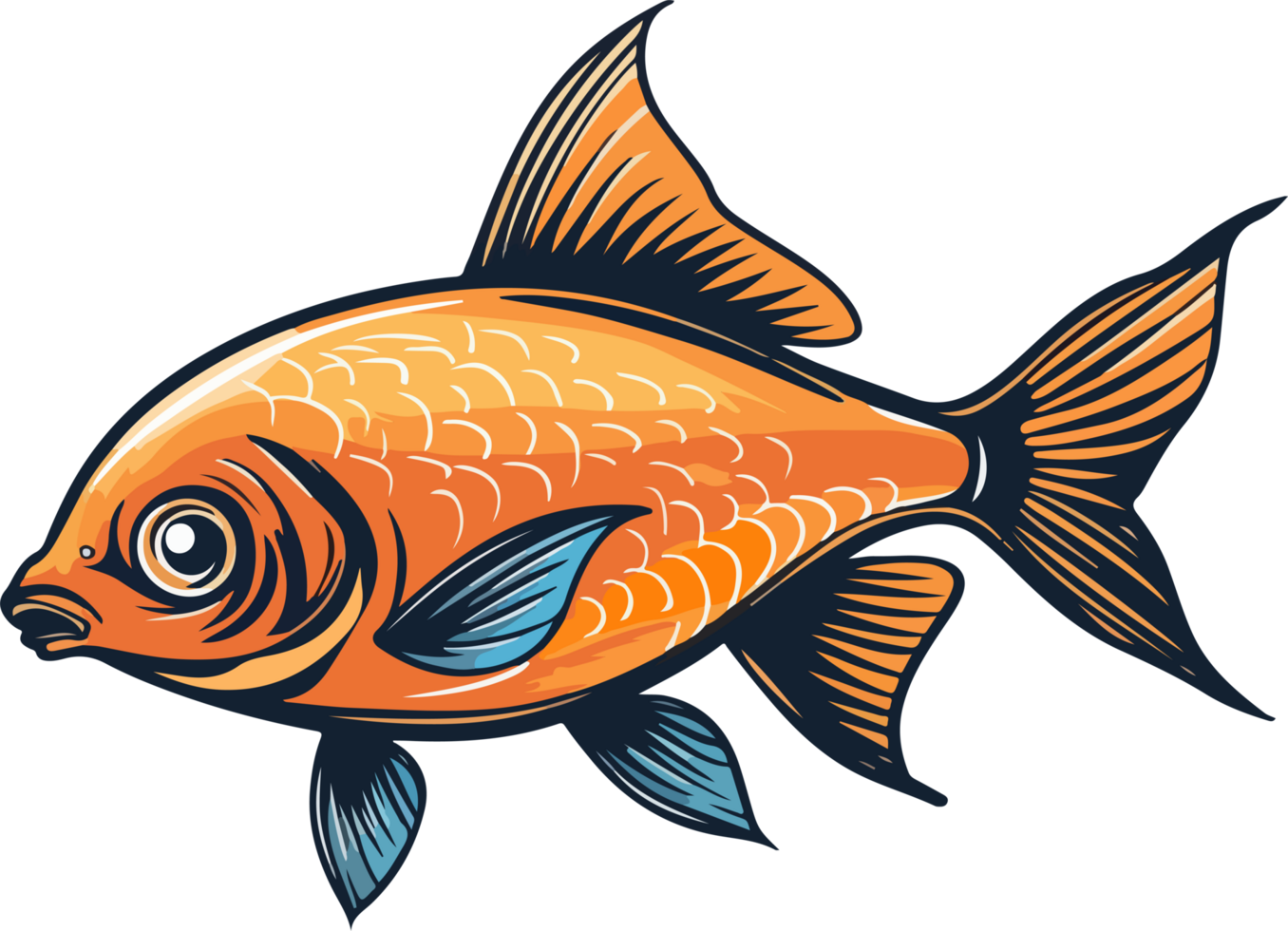 Fish clipart design illustration png