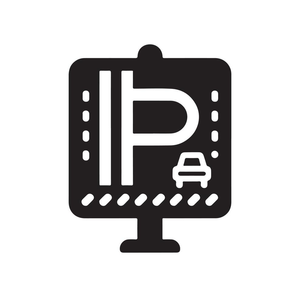 Parking icon. Car Parking Icon. Parking and traffic signs isolated on white background. Map parking pointer. illustration. vector