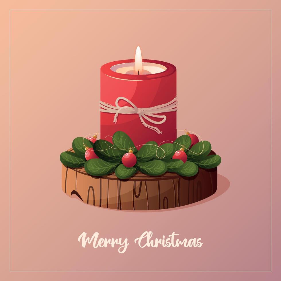 Card design for Merry Christmas and New Year 2024 vector