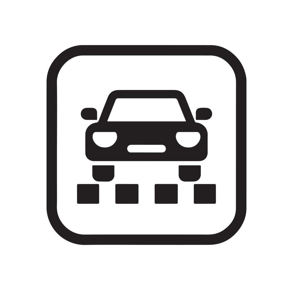 Parking icon. Car Parking Icon. Parking and traffic signs isolated on white background. Map parking pointer. illustration. vector