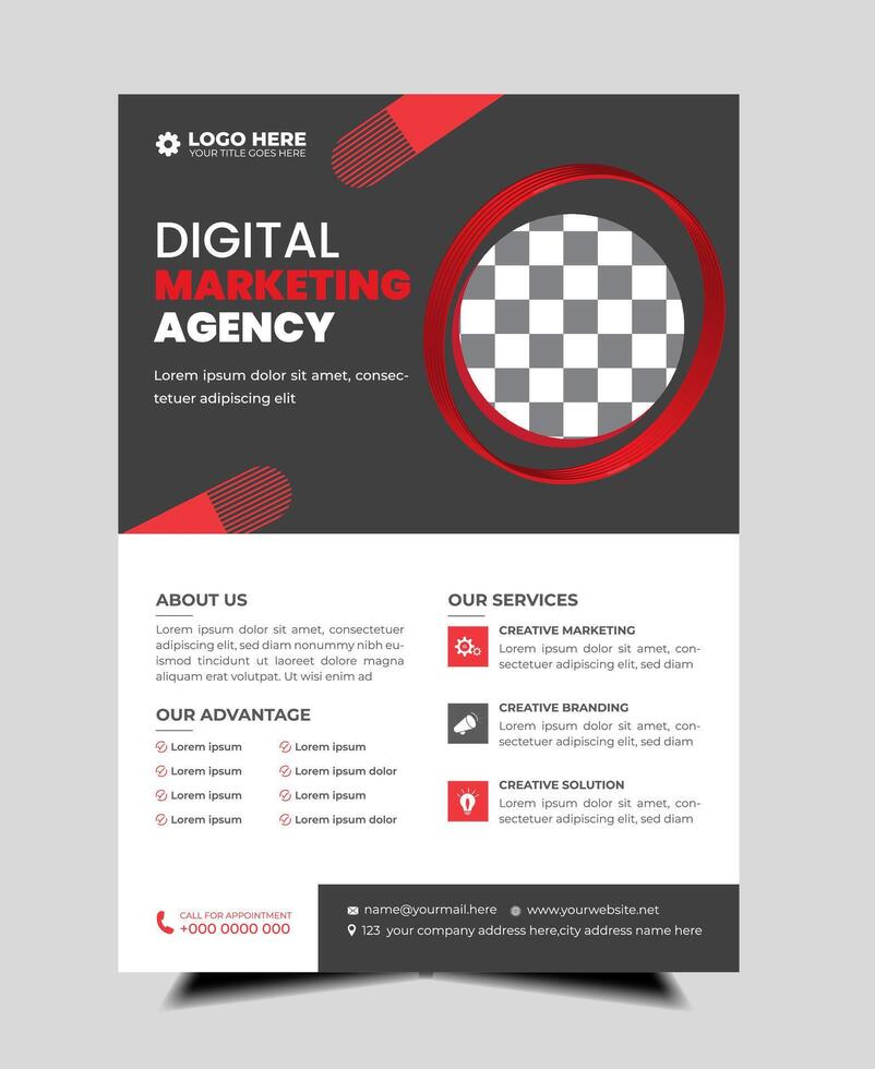 modern abstract business corporate flyer design set. Creative trendy digital marketing Magazine brochure annual report template design with bundle. letterhead Leaflet flyer vector