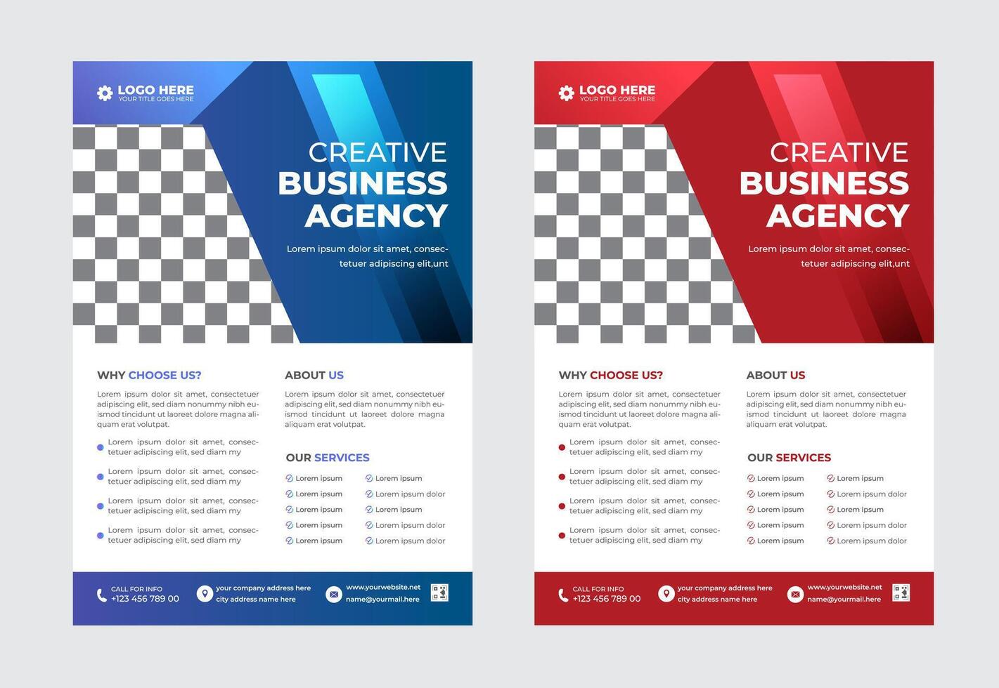 modern abstract business corporate flyer design set. Creative trendy digital marketing Magazine brochure annual report template design with bundle. letterhead Leaflet flyer vector