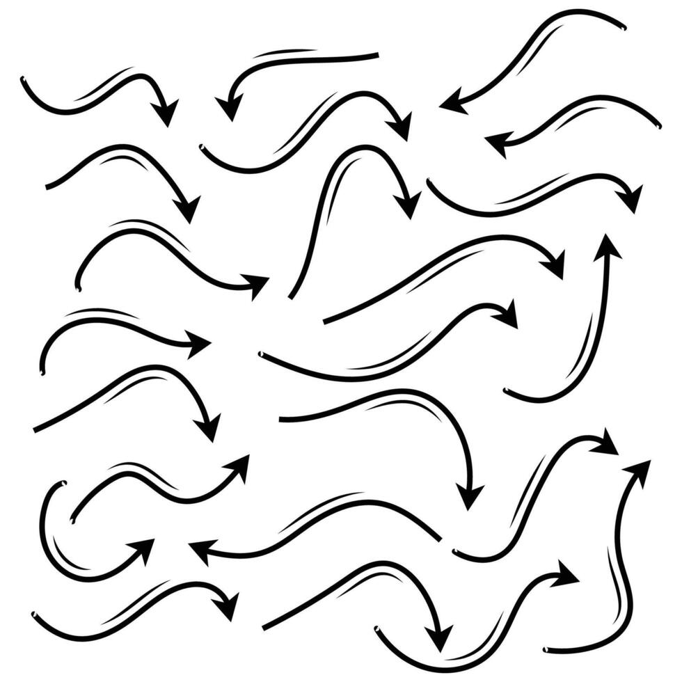 Arrows set of black icons icon collection vector