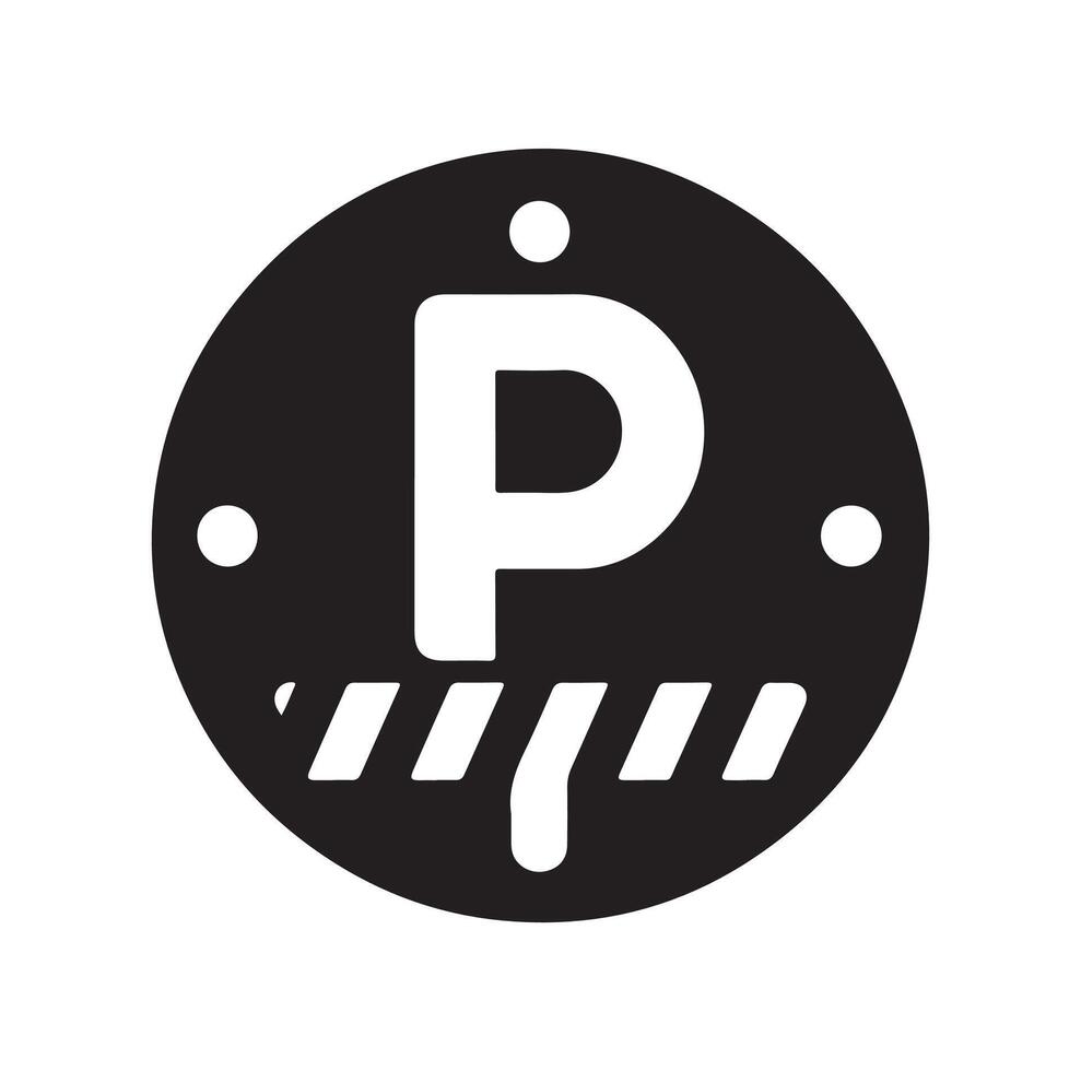 Parking icon. Car Parking Icon. Parking and traffic signs isolated on white background. Map parking pointer. illustration. vector