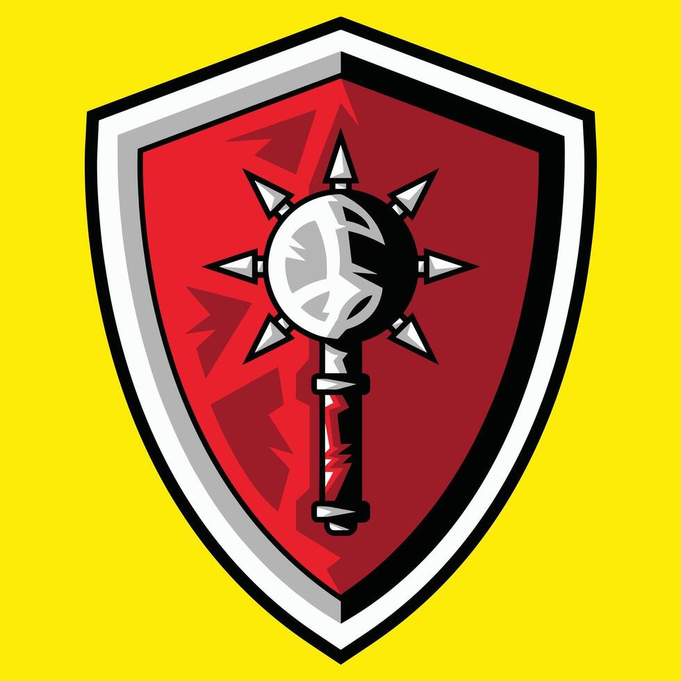 Esports Emblem Mace vector