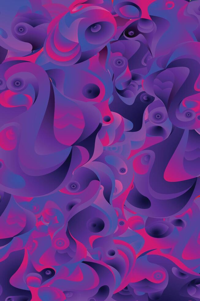 3d abstract background. Colored translucent circles and cylinders. vector