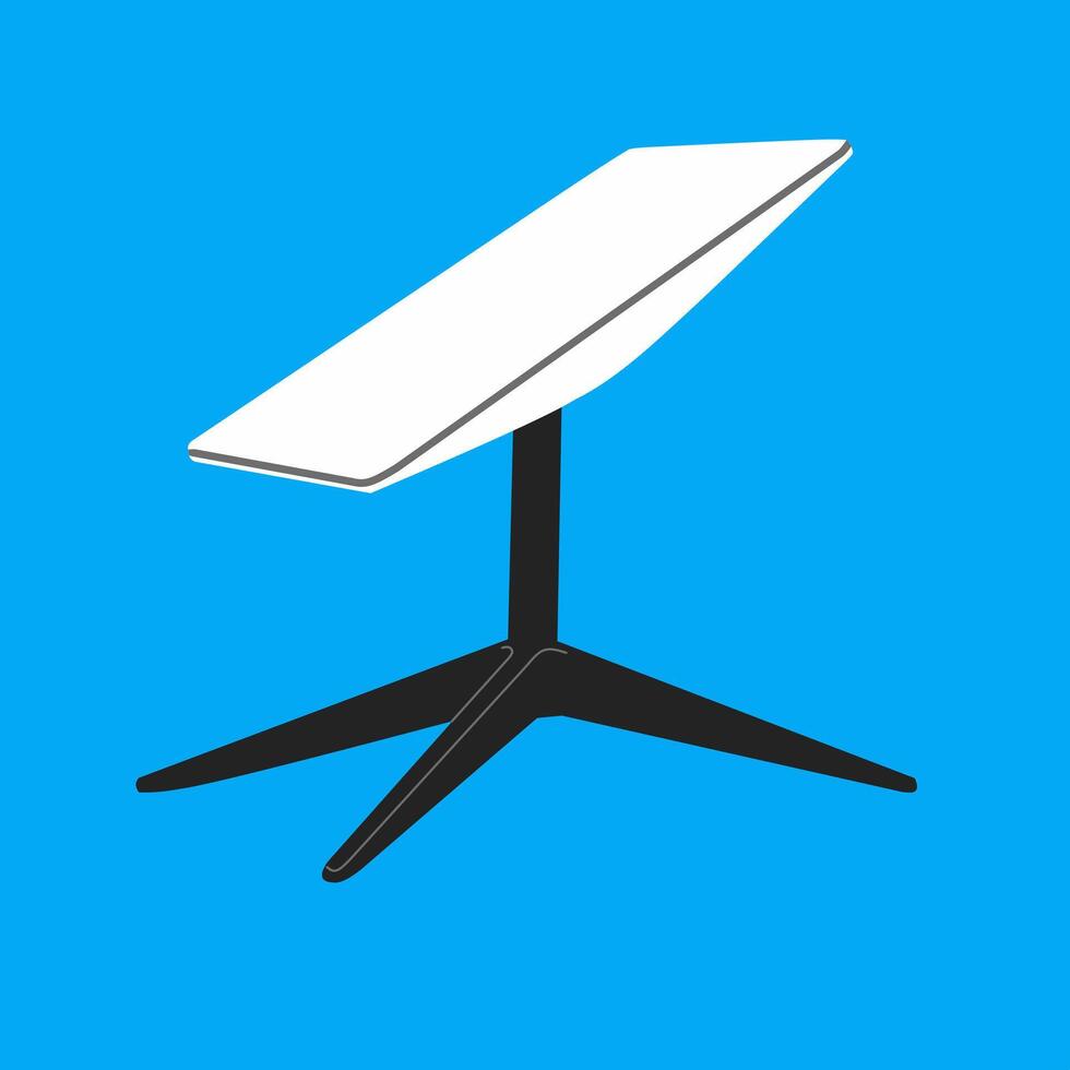 illustration of Starlink satellite internet antenna vector