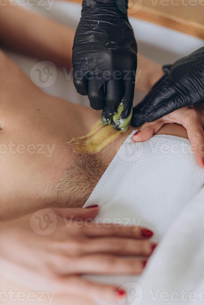 Bikini waxing,Intimate waxing, Hair removal, bikini area. Cosmetic Beauty Clinics photo