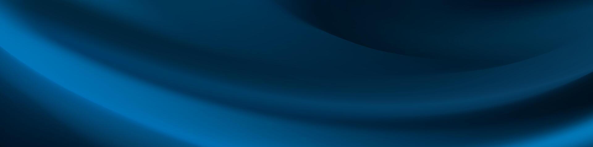 Elegant dark blue gradient mesh wave blur banner layout, lending a sophisticated, technology inspired look to social media graphics and presentation designs vector