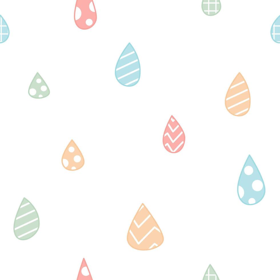 Seamless pattern with rainbow vector