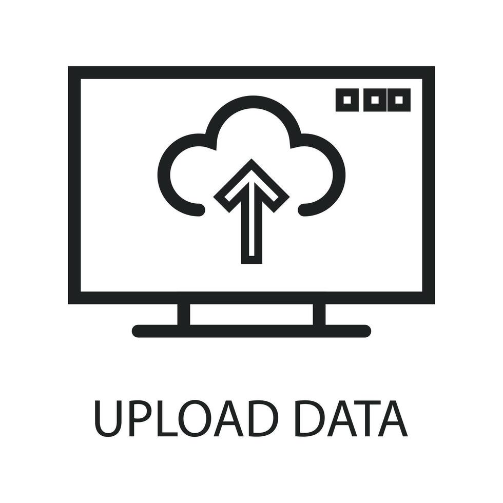 flat icon data analyst art vector