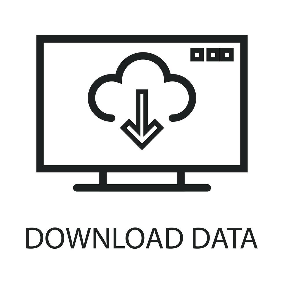 flat icon data analyst art vector