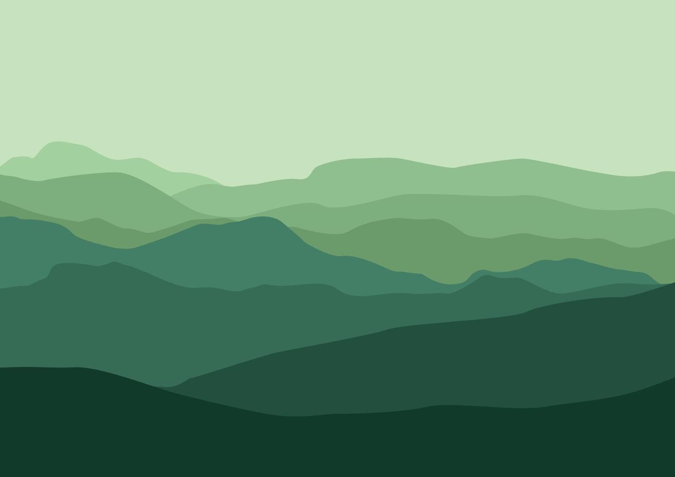 Mountains landscape panorama design illustration vector