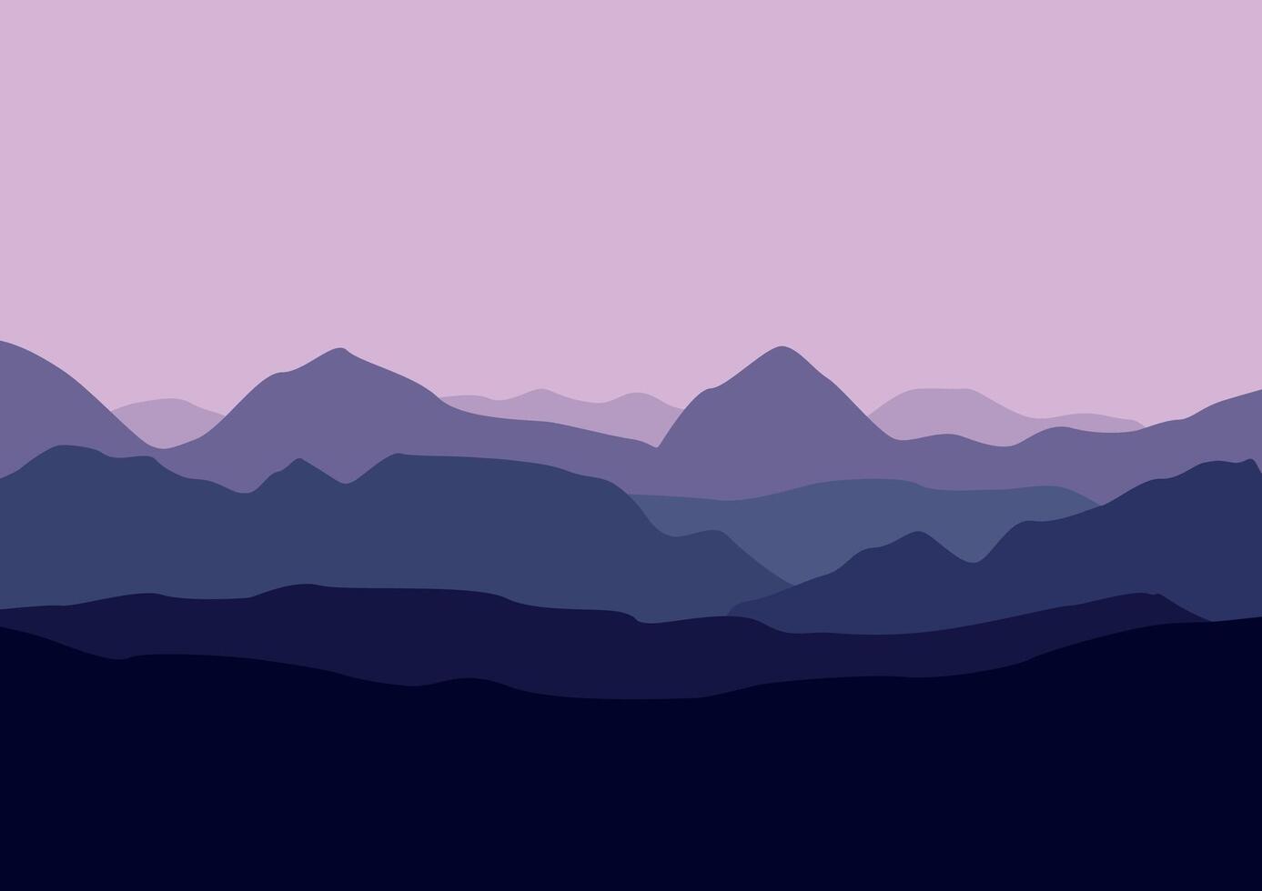mountains landscape panorama design illustration vector