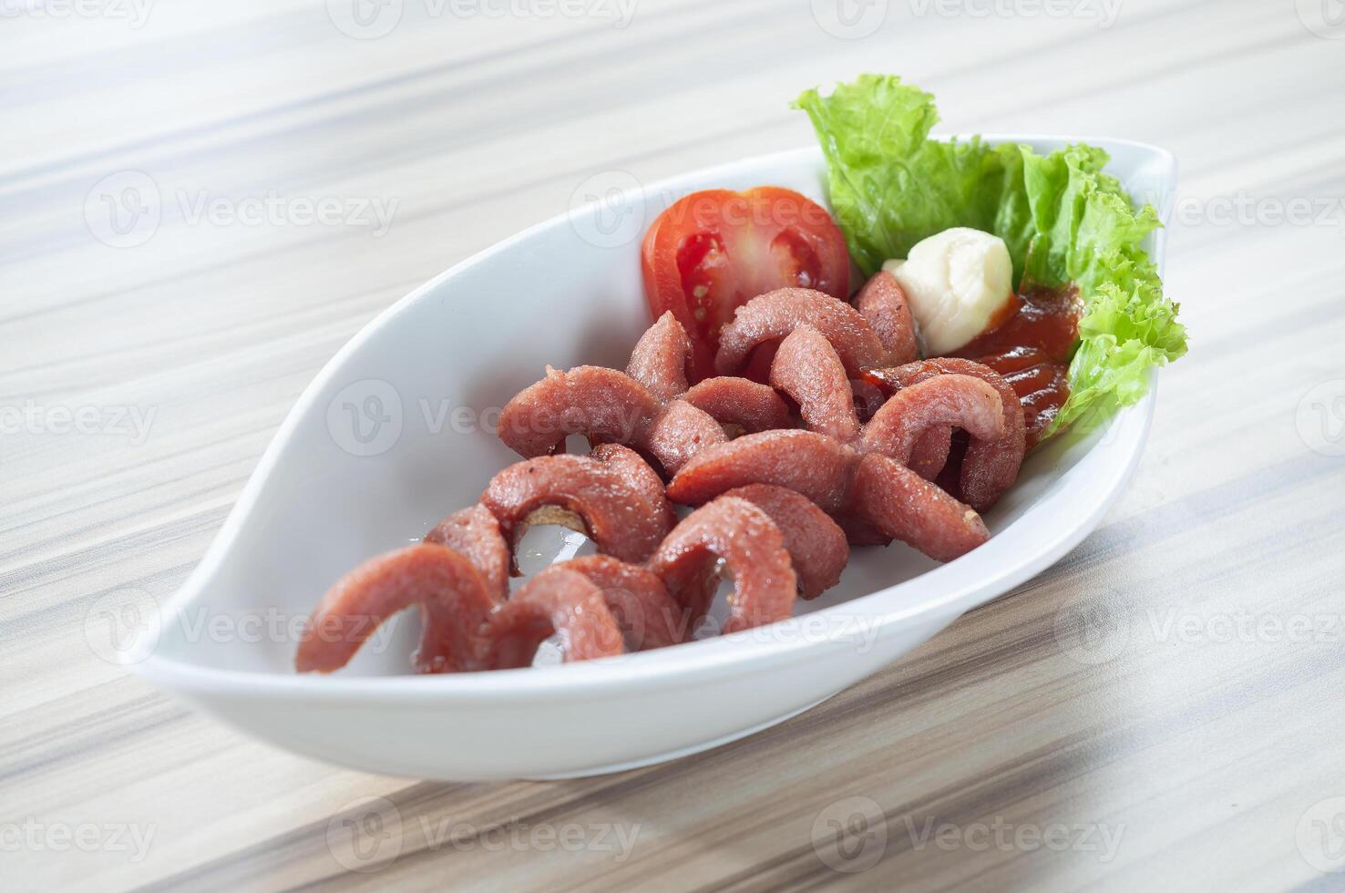 Sosis Bakar Mayo or Grilled Sausage with Mayonnaise photo