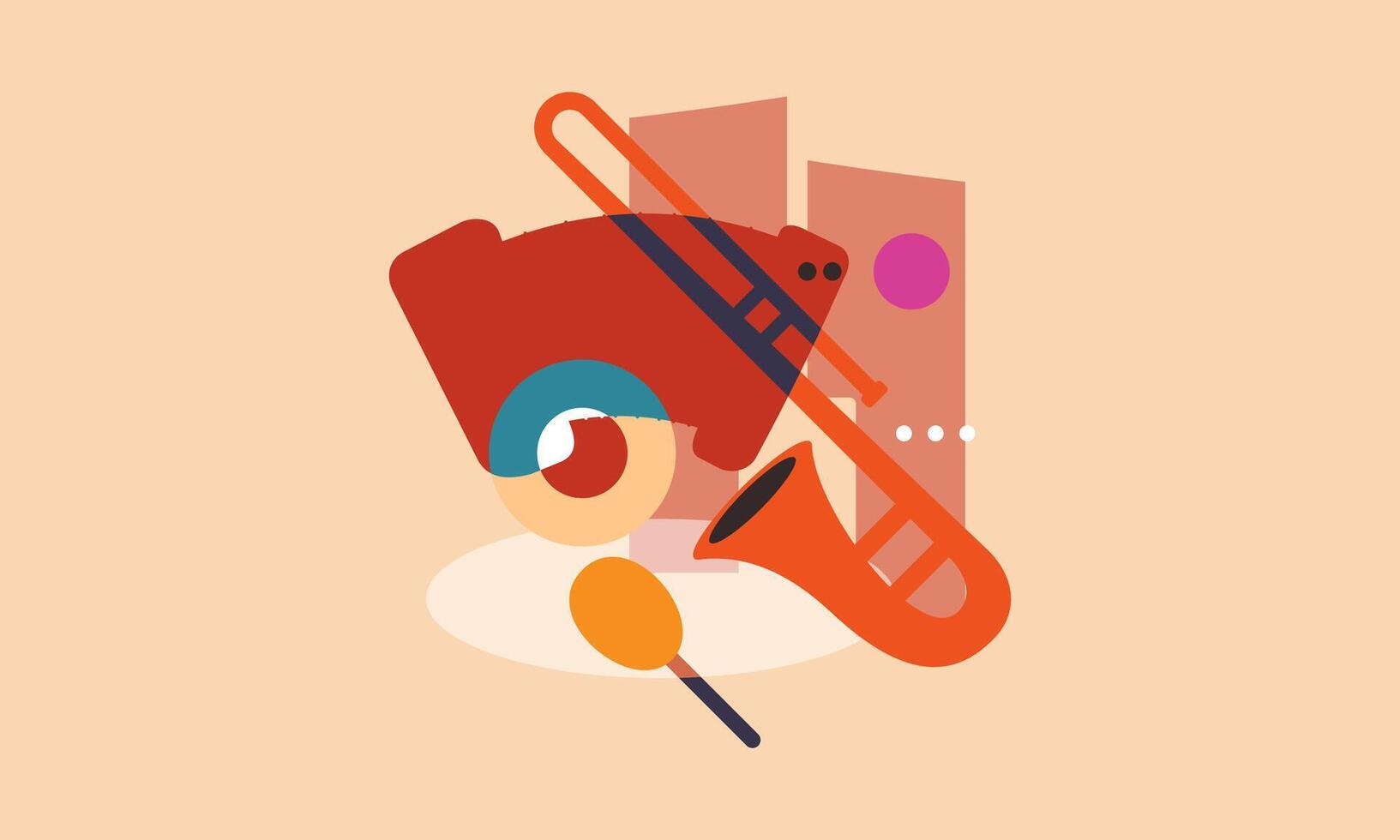 Jazz music. Concert instruments, posters with piano, saxophone vector