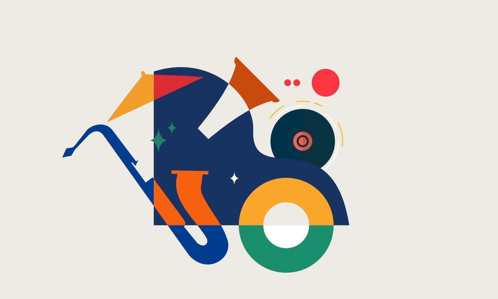 Jazz music. Concert instruments, posters with piano, saxophone vector